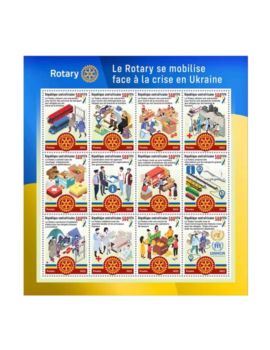 n° 9242/9253 - Timbre CENTRAFRIQUE Poste