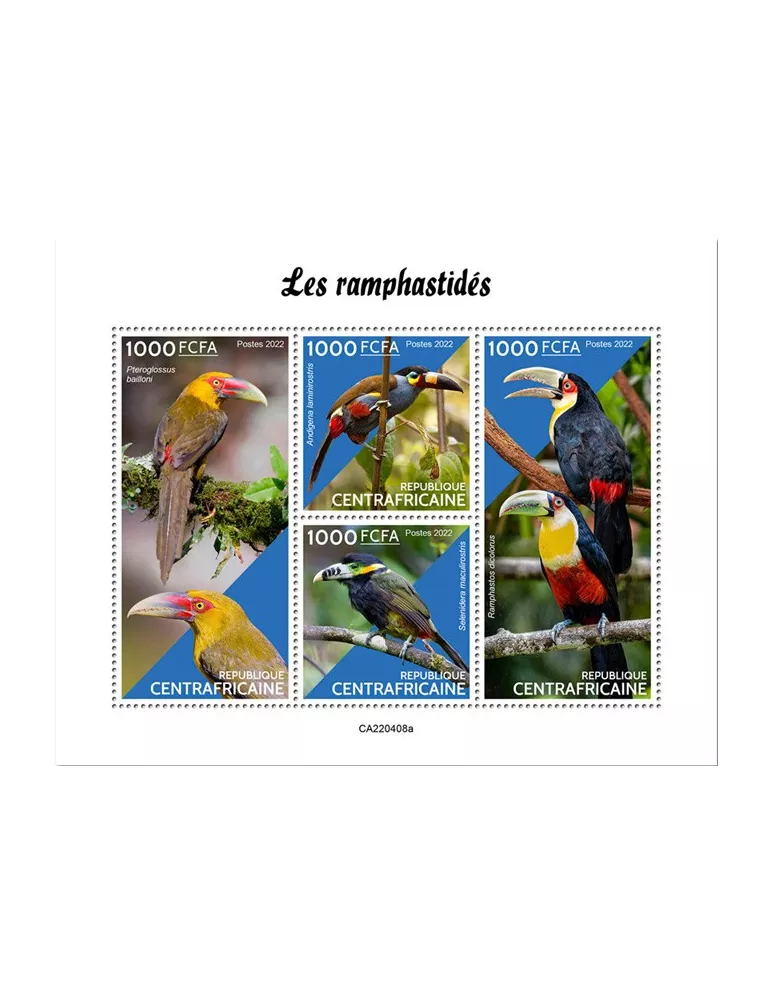 n° 9300/9303 - Timbre CENTRAFRIQUE Poste