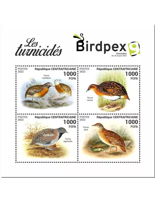 n° 9308/9311 - Timbre CENTRAFRIQUE Poste