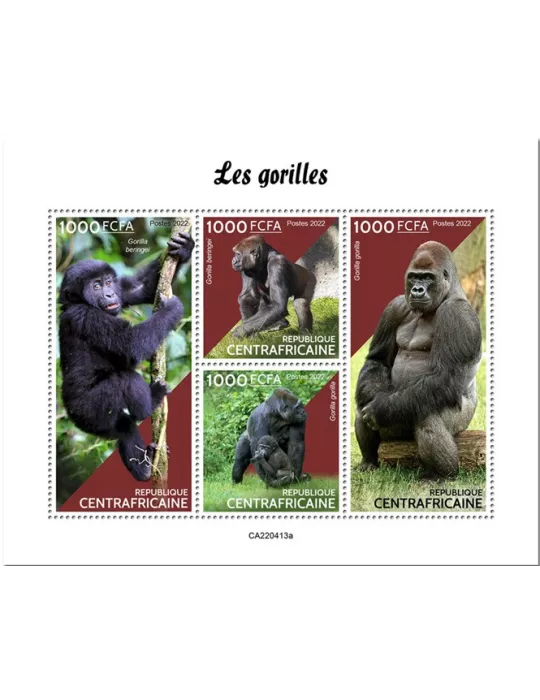 n° 9320/9323 - Timbre CENTRAFRIQUE Poste