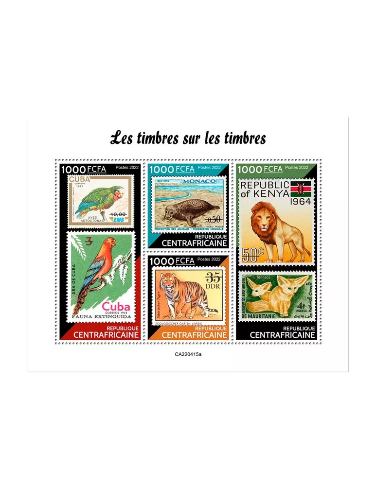 n° 9328/9331 - Timbre CENTRAFRIQUE Poste