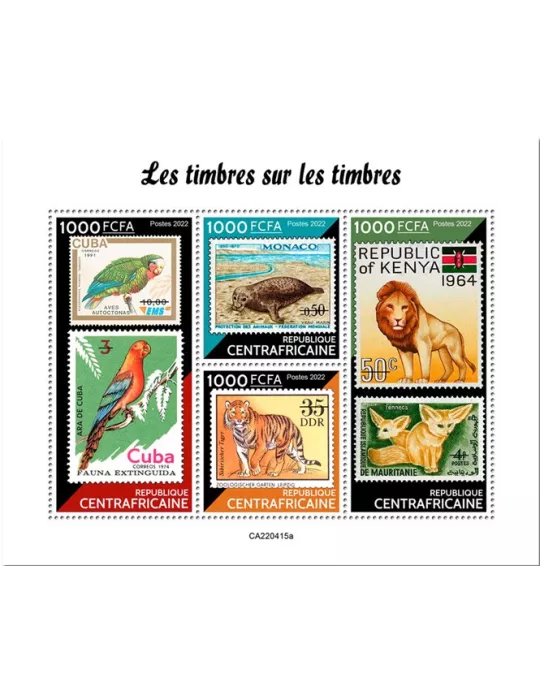 n° 9328/9331 - Timbre CENTRAFRIQUE Poste
