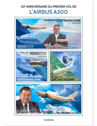 n° 9372/9375 - Timbre CENTRAFRIQUE Poste