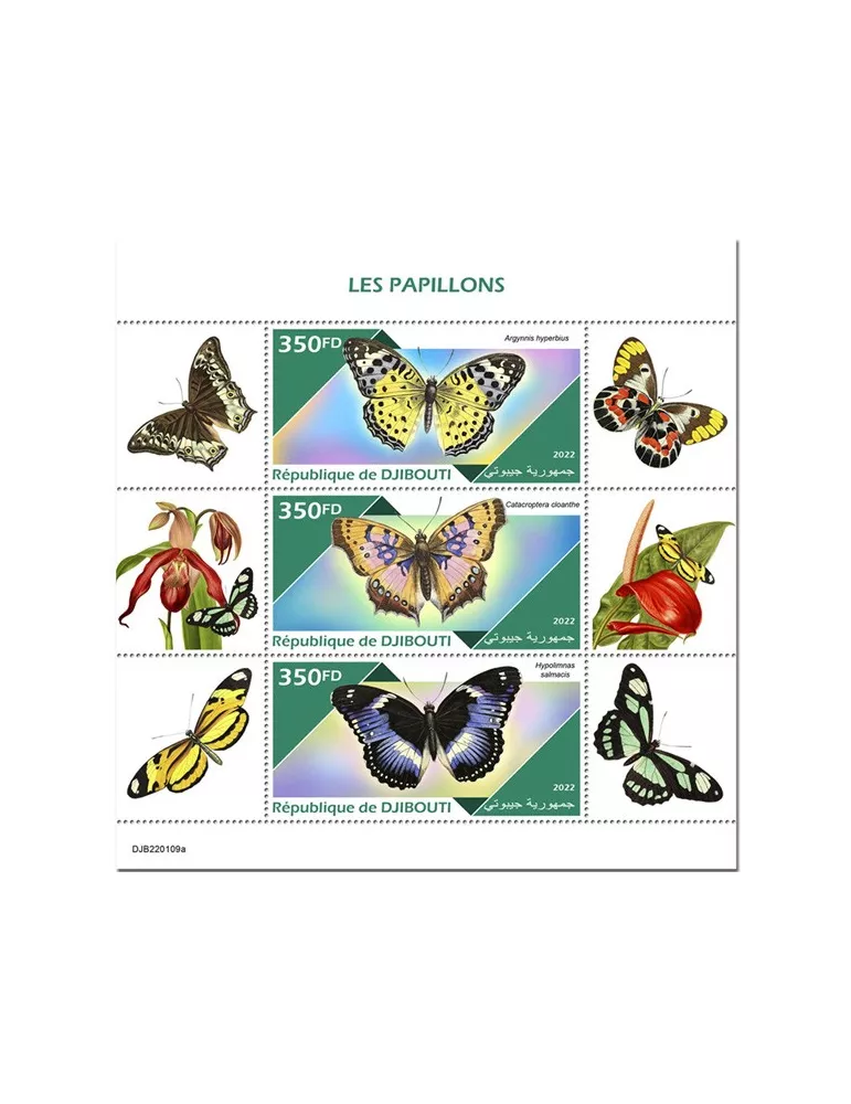 n° 3866/3868 - Timbre DJIBOUTI Poste