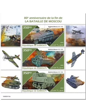 n° 3878/3880 - Timbre DJIBOUTI Poste