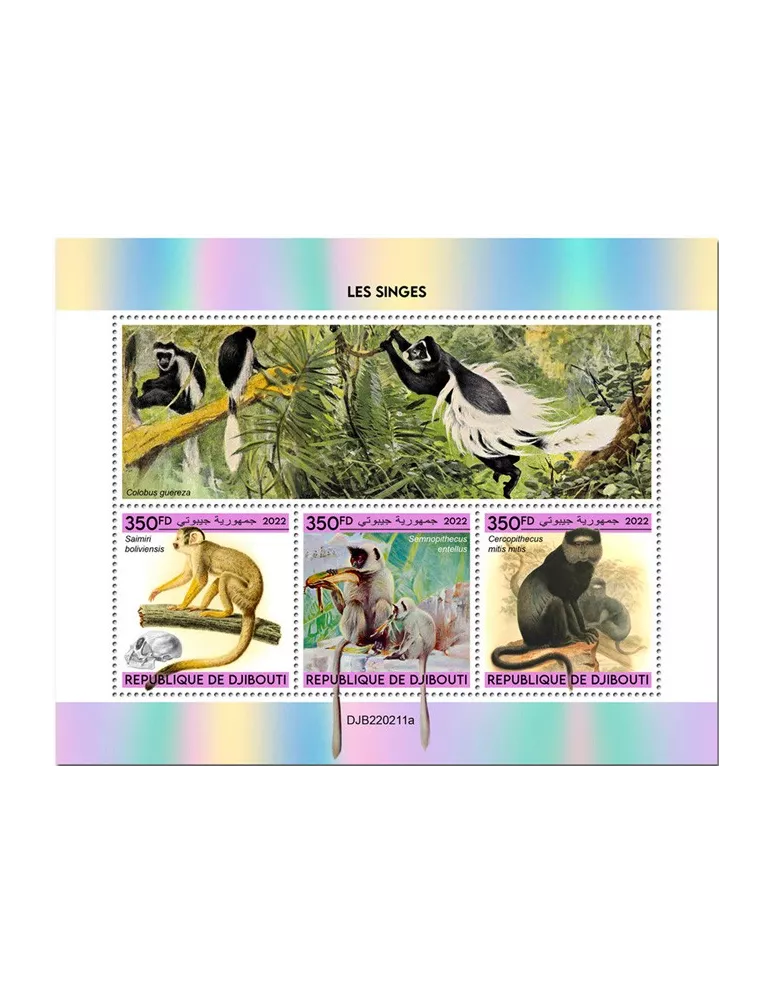 n° 3966/3968 - Timbre DJIBOUTI Poste