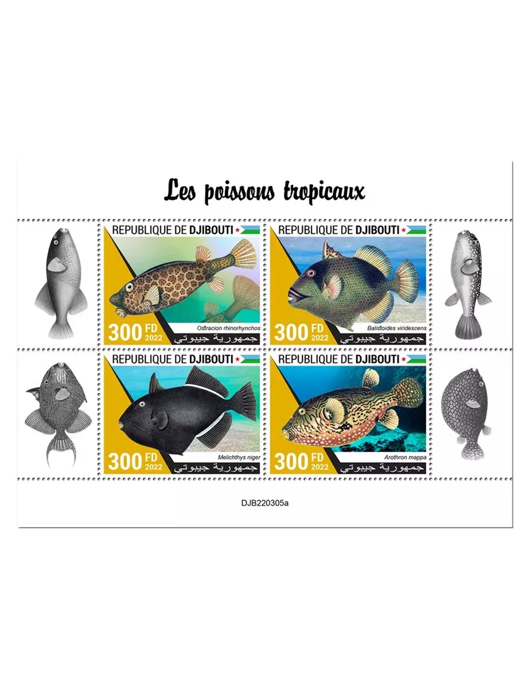 n° 4070/4073 - Timbre DJIBOUTI Poste