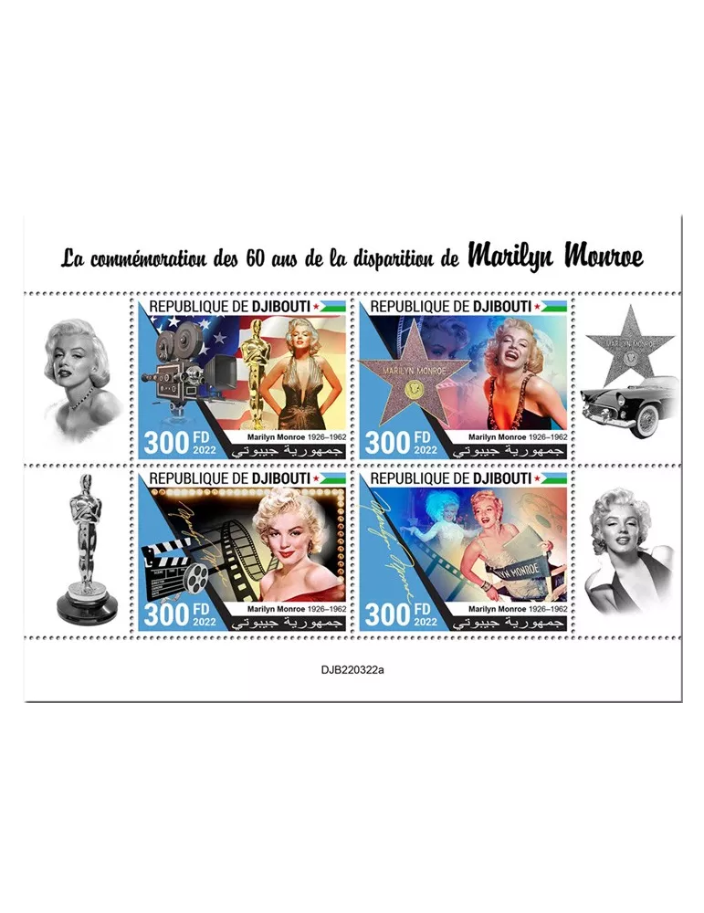 n° 4138/4141 - Timbre DJIBOUTI Poste