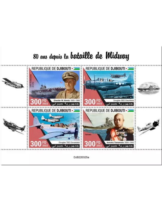 n° 4150/4153 - Timbre DJIBOUTI Poste