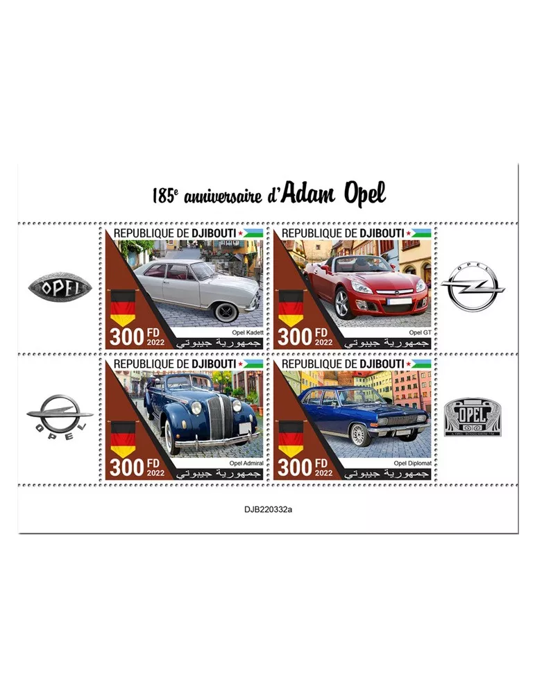 n° 4178/4181 - Timbre DJIBOUTI Poste