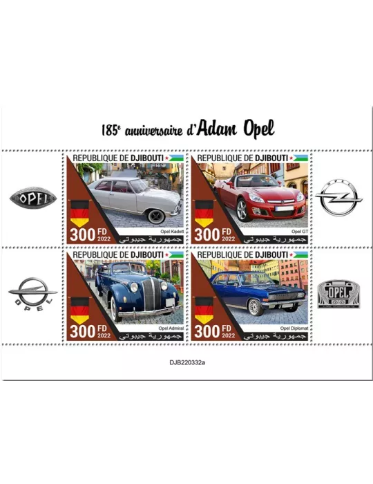 n° 4178/4181 - Timbre DJIBOUTI Poste