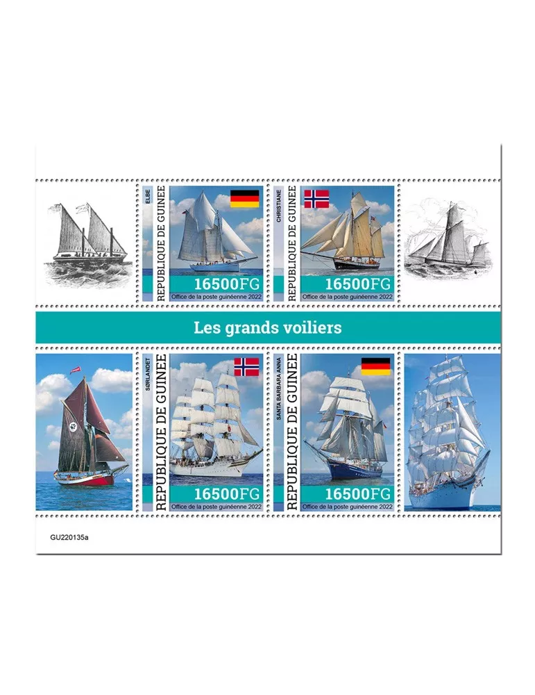 n° 11665/11668 - Timbre GUINÉE Poste