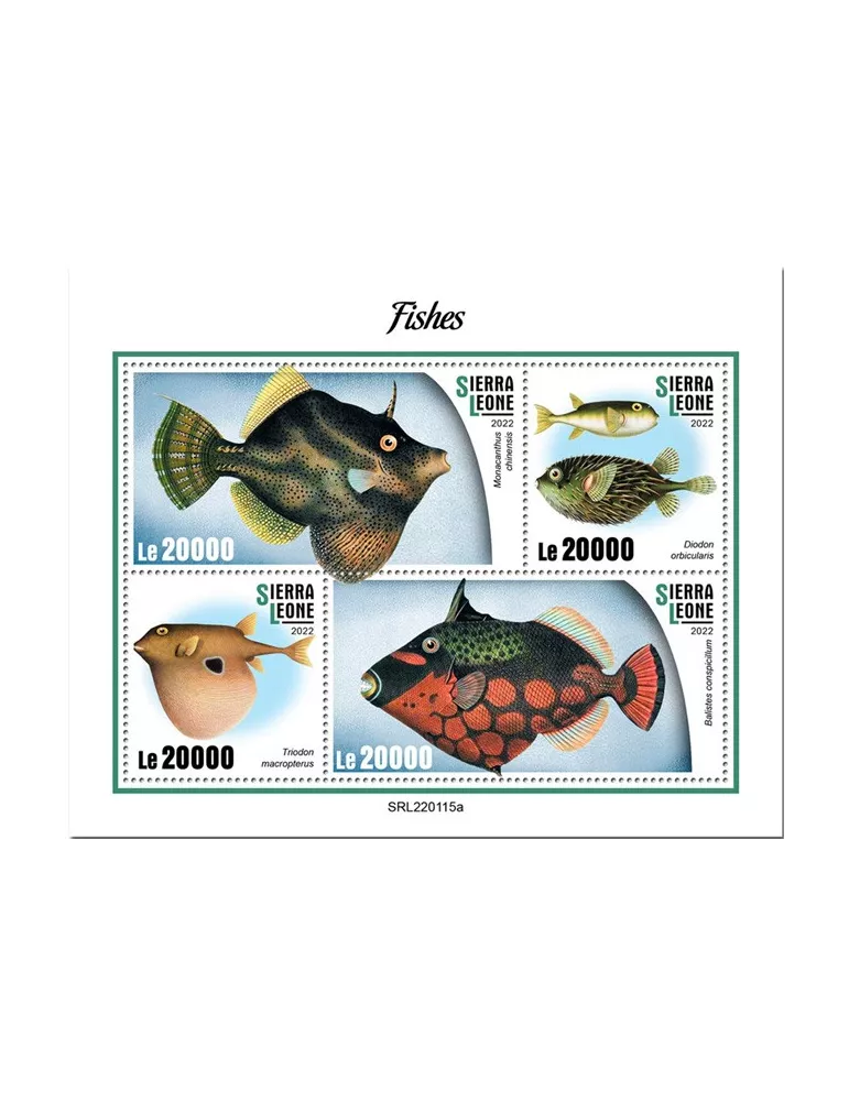 n° 10652/10655 - Timbre SIERRA LEONE Poste