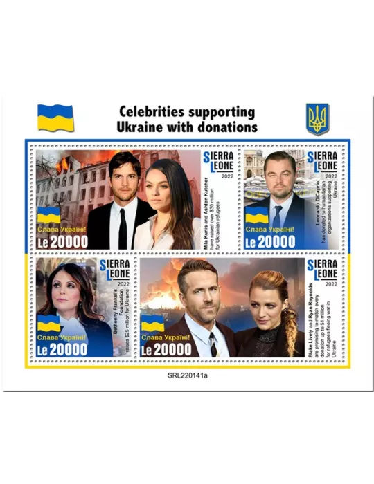 n° 10756/10759 - Timbre SIERRA LEONE Poste