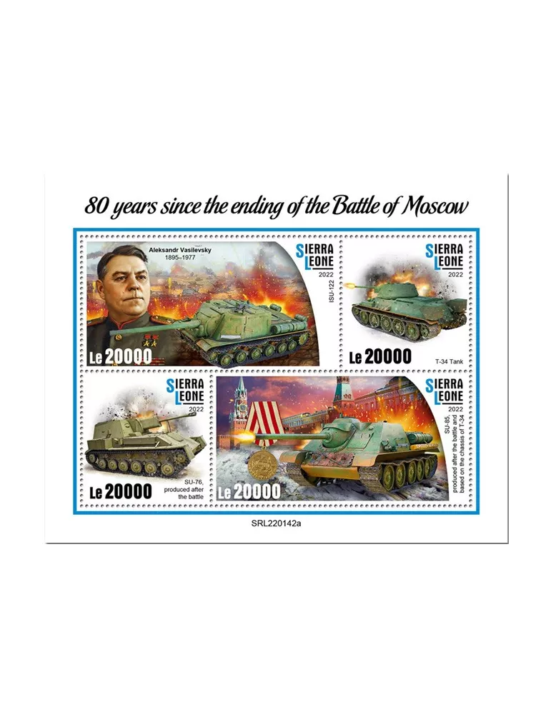 n° 10760/10763 - Timbre SIERRA LEONE Poste