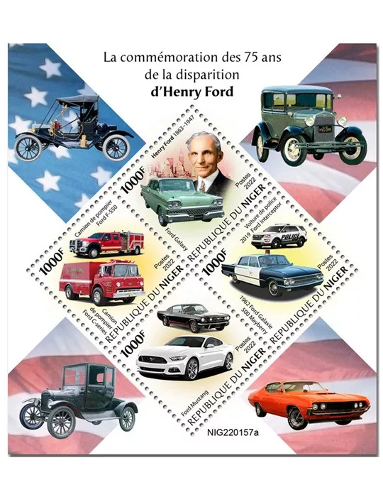 n° 7000/7003 - Timbre NIGER Poste