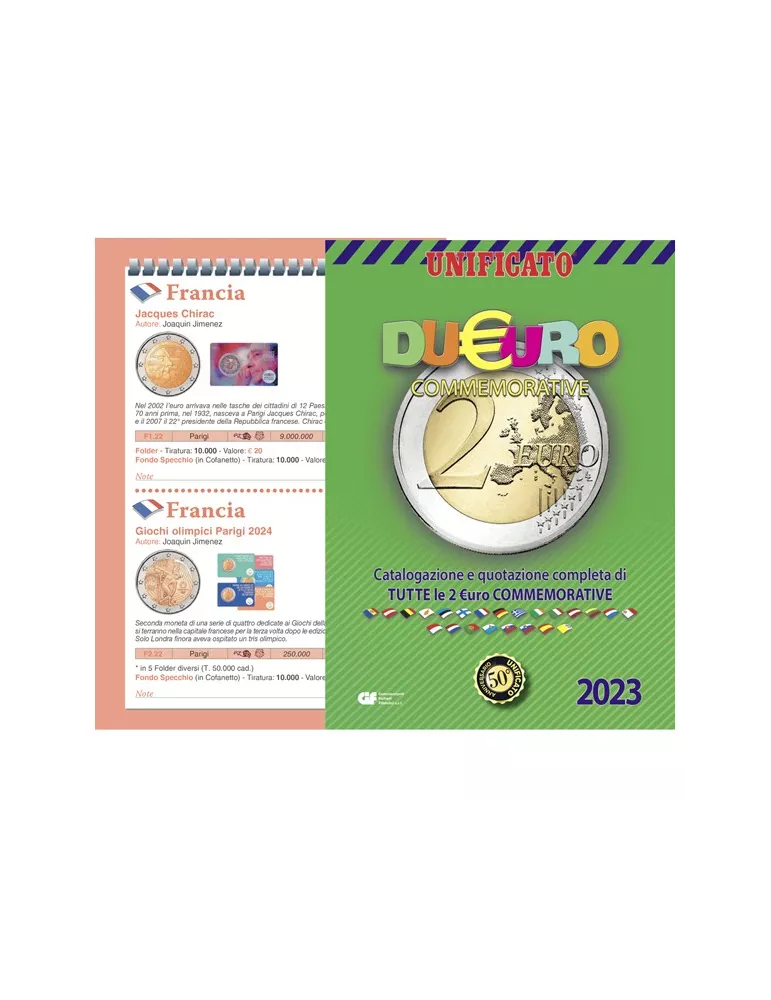 CATALOGUE 2 EURO COMMEMORATIVE DE UNIFICATO (2023)