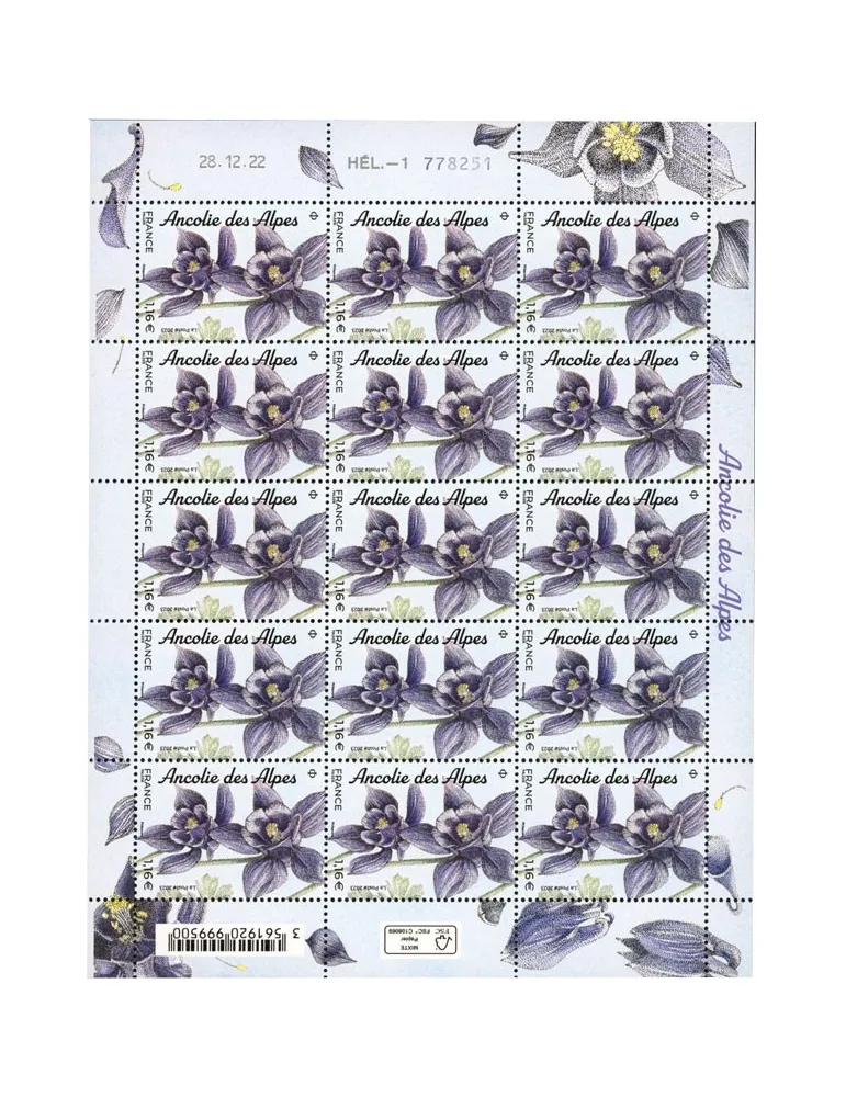 n° F87 - Timbre France Feuillets de France (n° 5652)