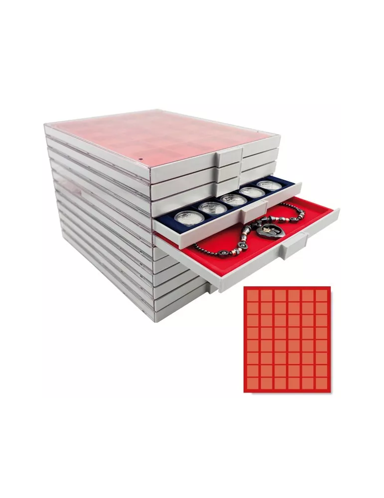 MEDAILLIER : 48 CASES (CAPSULES DE CHAMPAGNE)