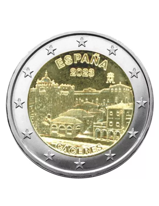2 EURO COMMEMORATIVE 2023 : ESPAGNE (Vieille ville de Caceres)