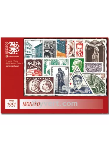 n° 383/396 - Timbre Monaco Année complète (1952/1953)
