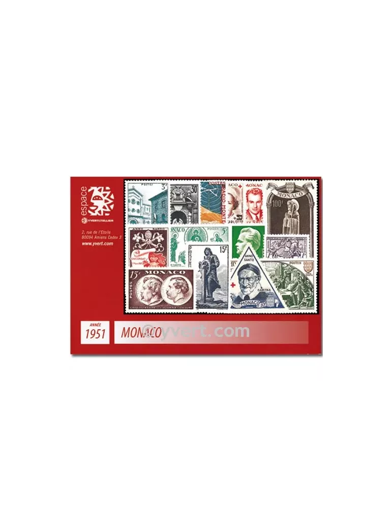 n° 383/396 - Timbre Monaco Année complète (1952/1953)
