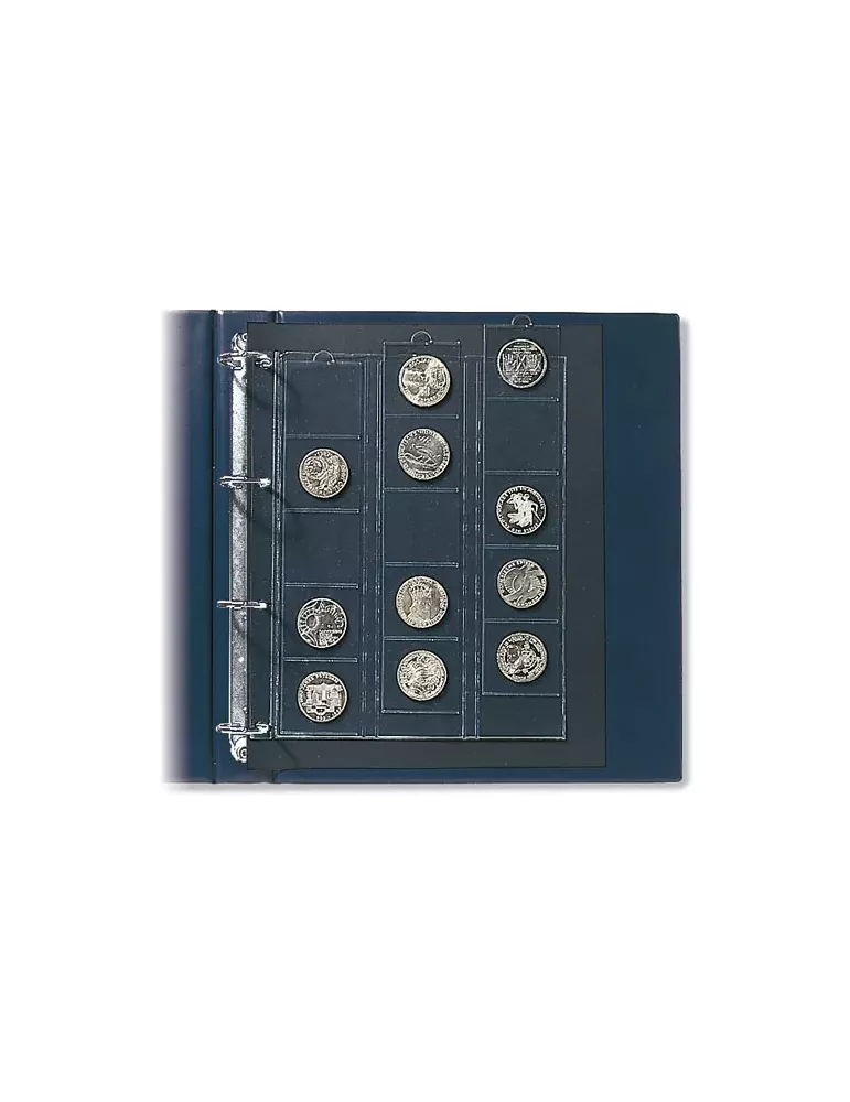FEUILLES COMPACT A4 ( MONNAIES : Ø jusqu´à 32mm) - SAFE® (x2)
