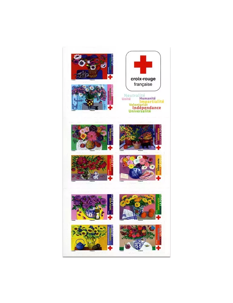 n° 2062 - Timbre France Carnets Croix Rouge (2018)