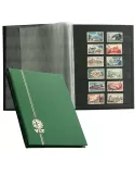 PERFECTA : Classeur fixe pour timbres (Petit modèle-Pages Noires-32p.)