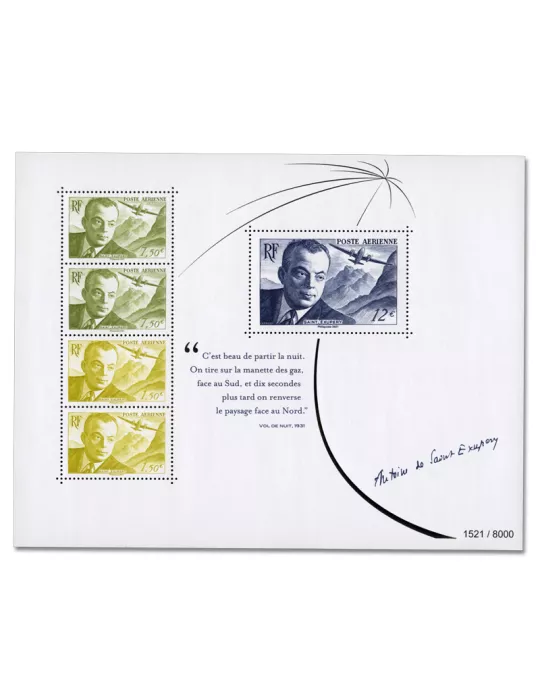 n° F89 (Réimpression) - Timbre France Poste aérienne (EMISSION SPECIALE ANTOINE DE SAINT EXUPERY)