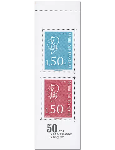 n° 1529 - Timbre France Carnets Divers (50 ans de la Marianne de Becquet)