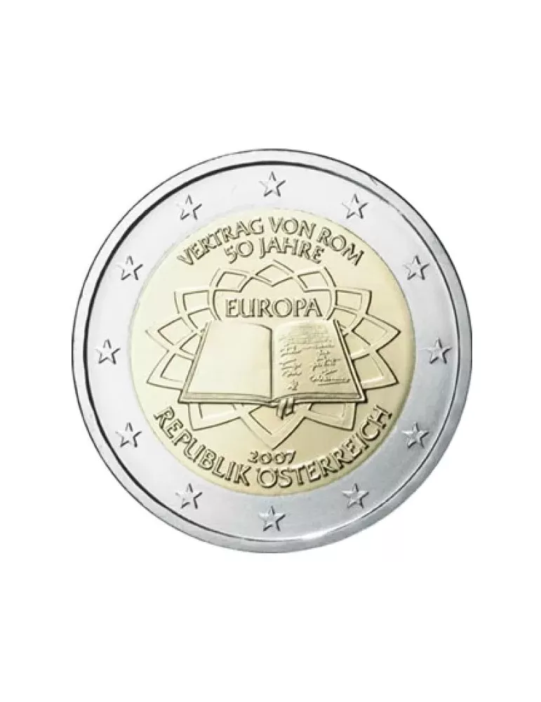 2 EURO COMMEMORATIVE 2007 : AUTRICHE (50e anniversaire du traité de Rome)