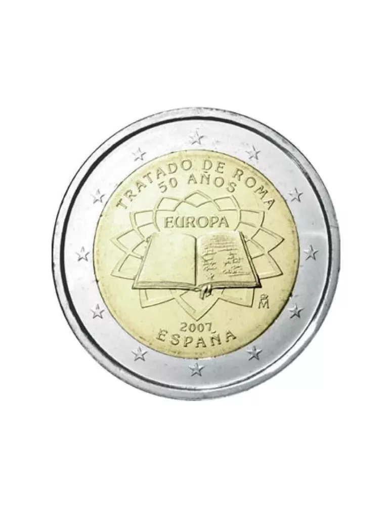 2 EURO COMMEMORATIVE 2007 : ESPAGNE (50e anniversaire du traité de Rome)