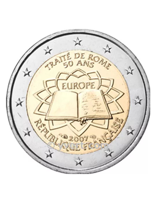 2 EURO COMMEMORATIVE 2007 : FRANCE (Traité de Rome)