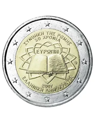 2 EURO COMMEMORATIVE 2007 : GRECE (50e anniversaire du traité de Rome)