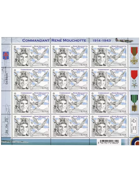 n° F3 - Timbre France Feuillets de France (PA n° 95)