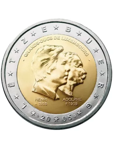 2 EURO COMMEMORATIVE 2005 : LUXEMBOURG (50e anniversaire du grand-duc Henri°