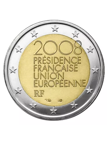 2 EURO COMMEMORATIVE 2008 : FRANCE (Présidence Française du Conseil de l´Union Européenne)