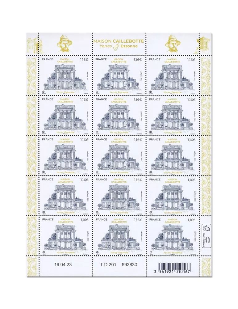 n° F104 - Timbre France Feuillets de France (n° 5696)