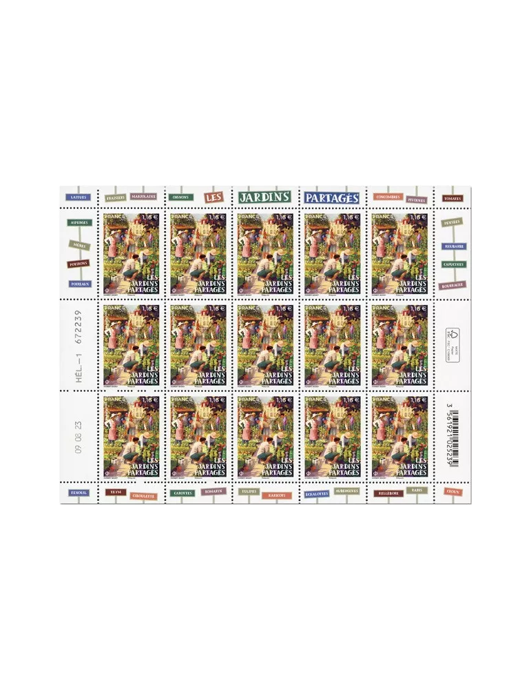 n° F115 - Timbre France Feuillets de France (n° 5710)