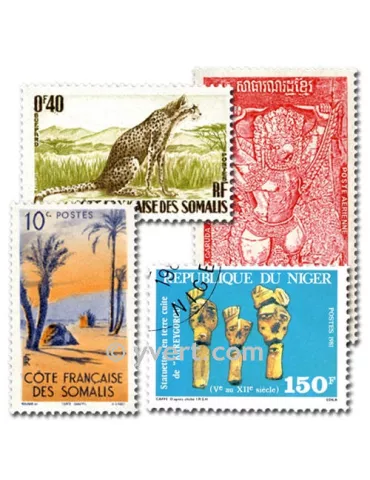 COMMUNAUTE FRANCAISE : pochette de 200 timbres (Oblitérés)