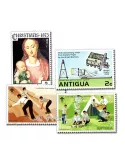 ANTIGUA ET BARBUDA : pochette de 25 timbres (Oblitérés)