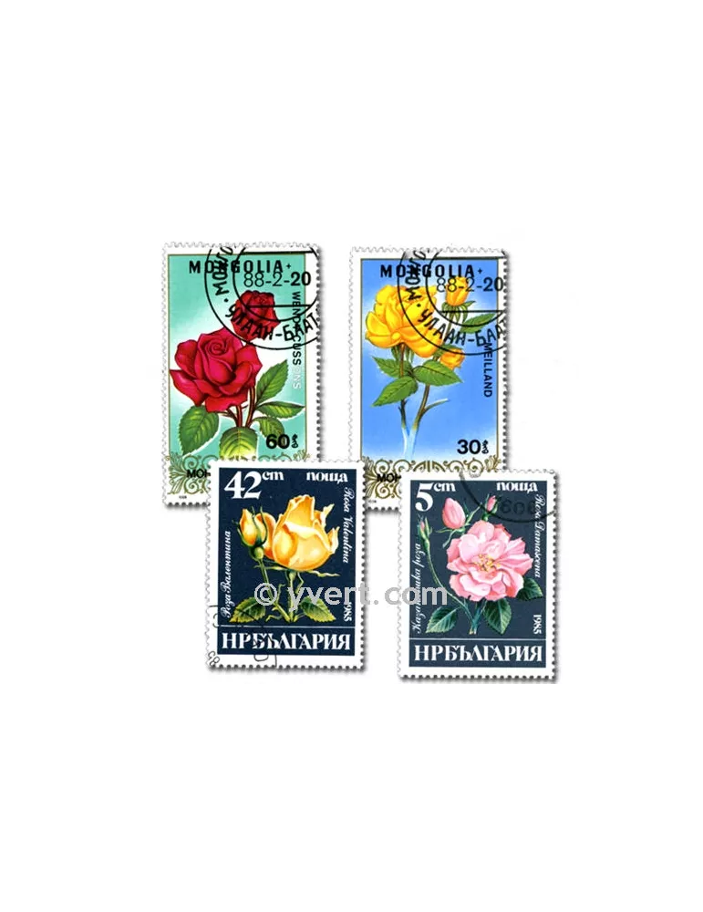 FLORE : pochette de 300 timbres (Oblitérés)