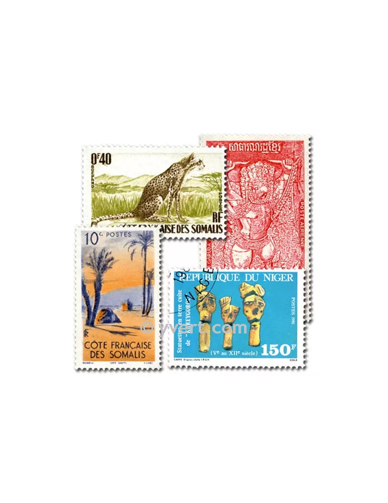 COMMUNAUTE FRANCAISE : pochette de 1000 timbres (Oblitérés)