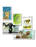 ANIMAUX : pochette de 100 timbres (Oblitérés)