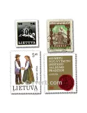 LITUANIE : pochette de 25 timbres (Oblitérés)