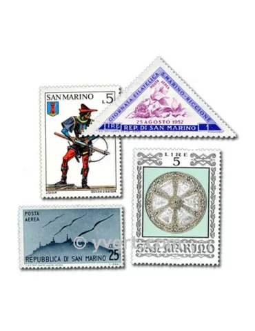 ST MARIN : pochette de 50 timbres (Oblitérés)