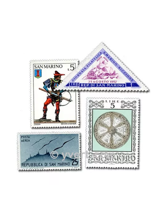 ST MARIN : pochette de 50 timbres (Oblitérés)