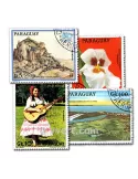 PARAGUAY : pochette de 300 timbres (Oblitérés)