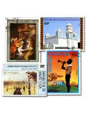 HAUTE VOLTA : pochette de 200 timbres (Oblitérés)